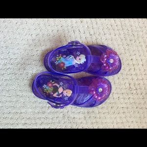 Disney Frozen Purple Jelly Sandals